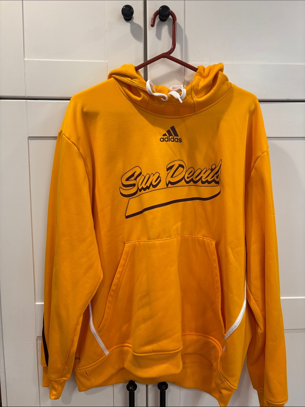 adidas Yellow "Sun Devils" Pullover Hoodie